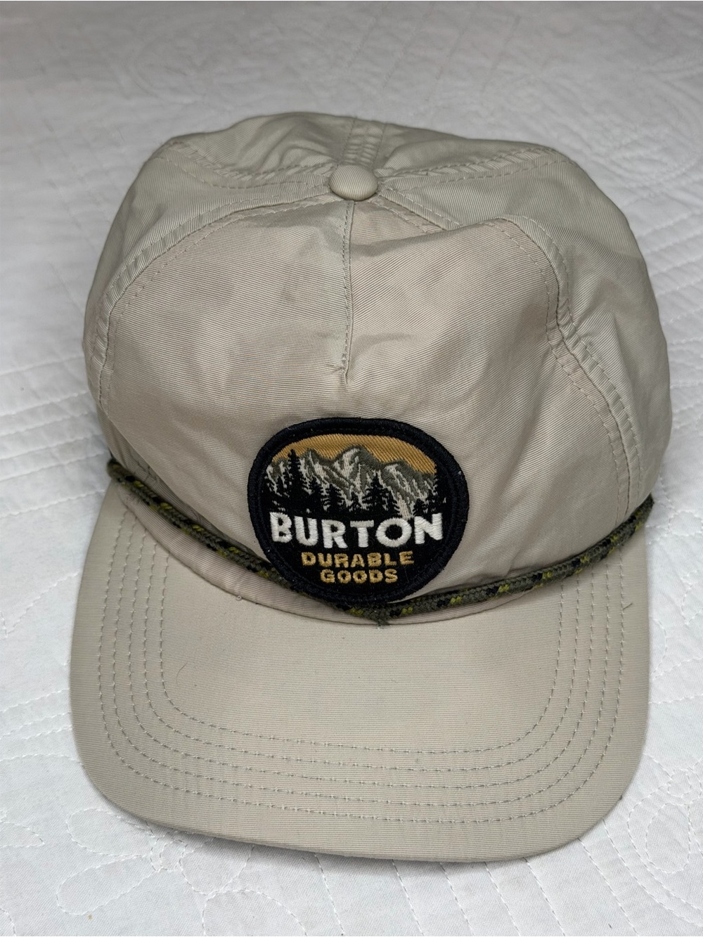 Burton Mallet Hat SnapBack Mid-Profile Trucker Hat The Hat Packable Beige